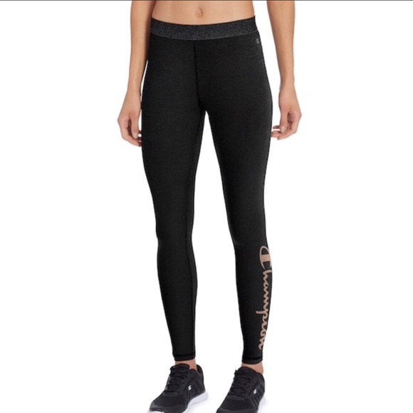 Champion Pants - NWT Champion black/rose gold leggings Sz S